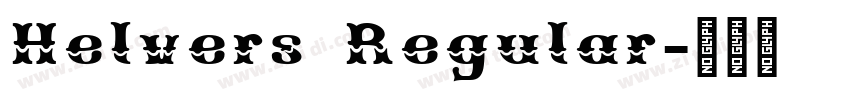 Helvers Regular字体转换